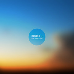 Abstract Background - Blurred Image - Sunset in Australia