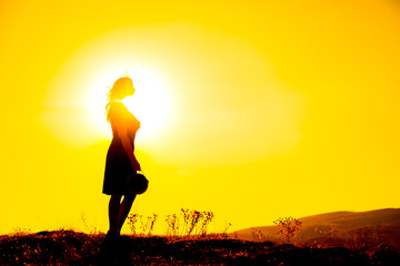 sunset model shooting