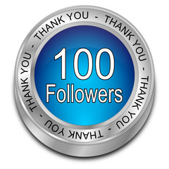 100 Followers Thank you - 3D illustration