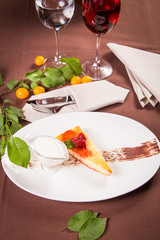 cheesecake with strawberry