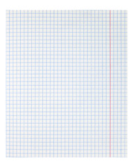 white notebook paper sheet