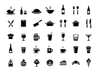 Restaurant vector icons