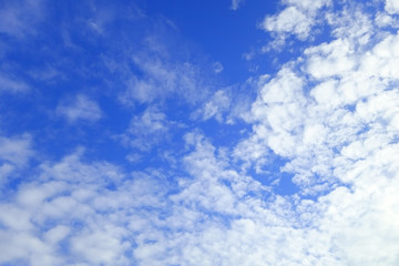 Blue Sky and White Cloud. Beautiful Background