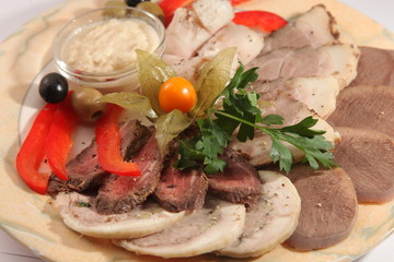 cold meats with horseradish