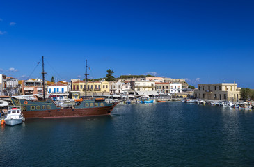 Obraz premium Hafen von Rethymnon, Kreta