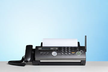 Fax machine, communication