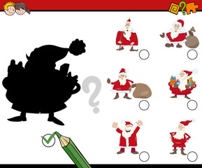 shadows activity with santa