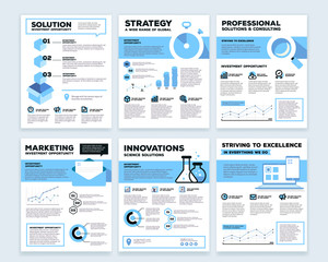 Fototapeta na wymiar Vector collection of corporate business template infographic wit