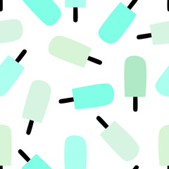 Seamless Ice Cream Pattern