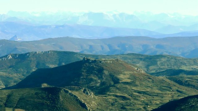 Les Alpes vues du Mont Ventoux