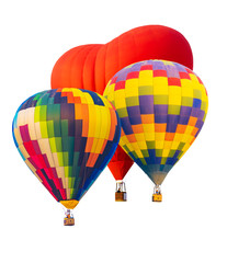 Fototapeta premium hot air balloons isolated on white