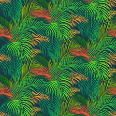 Fototapeta na wymiar Seamless palm pattern