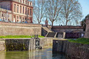 Old gates to Canal du Midi , Toulouse, France © Rostislav Ageev