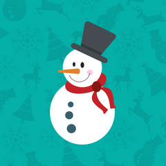 snowflake merry christmas decoration celebration winter theme image vector illustration