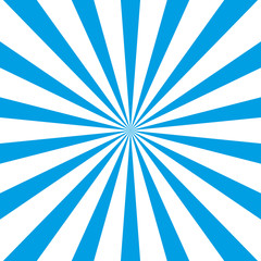 Blue white rays poster Popular ray star burst background television vintage