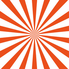 White rays on orange background Vector Background Illustration EPS10