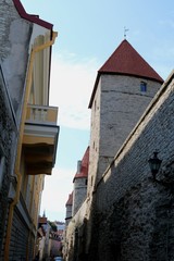 Fototapeta na wymiar Turm in der Altstadt von Tallinn, Estland