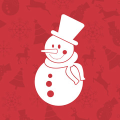 snowflake merry christmas decoration celebration winter theme image vector illustration