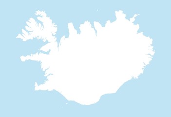Map of Iceland - obrazy, fototapety, plakaty