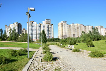 Modern buildings in Astana, Kazakhstan