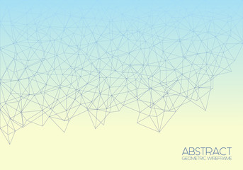 Abstract wireframe vector background - 119999177