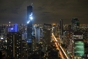 Obraz premium Mahanakhon is the new highest building in Bangkok, Thailand.