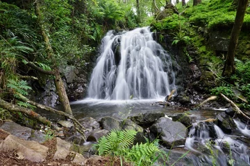 Foto op Plexiglas A waterfall in the Lake District of Cumbria, in Northern England © eqroy