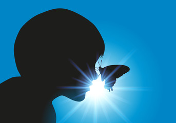 Enfant - Papillon - Douceur © pict rider
