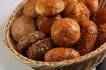 basket of different bread
