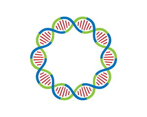 DNA strands Loop 10 parts
