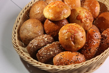 basket of different bread