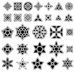 25+ Celtic knots collection (Triquetra (Trinity) knot, Quaternary knot, etc.)