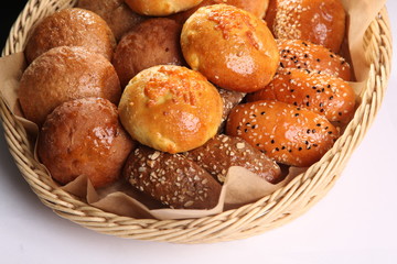 basket of different bread
