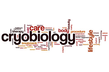 Cryobiology word cloud