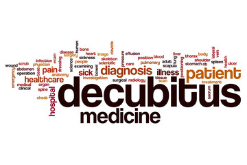 Decubitus word cloud