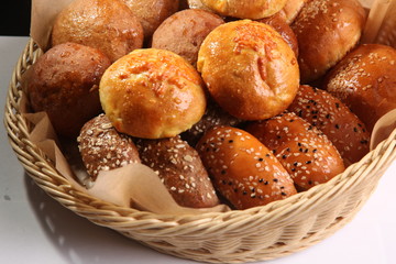 basket of different bread