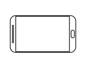 smartphone gadget device technology virtual  icon. Flat and isolated design. Vector illustration