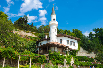 Balchik Palace  (Castle) and botanic garden of Romanian Queen Marie at Bulgarian Black Sea,