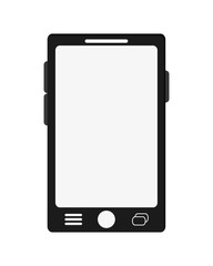 smartphone gadget device technology virtual  icon. Flat and isolated design. Vector illustration