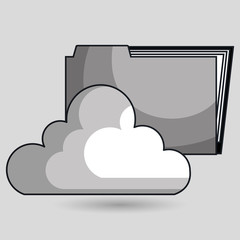 cloud data base center vector illustration eps10