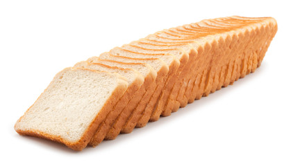 Fresh toast bread isolated on white background