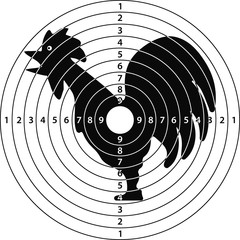 cock target rooster