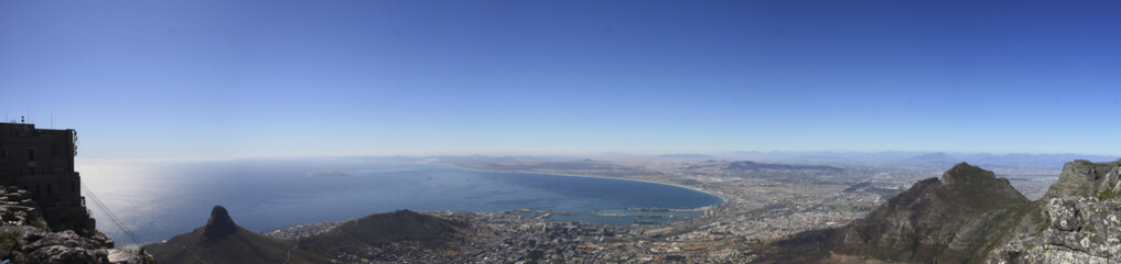 Panoramic view from the top of Table Mountain Cape Town South Af