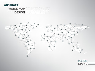 Fototapeta premium Worldmap spider network infographic