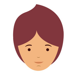 man male head mustache avatar person human icon. Colorful and Flat design. Vector illustration