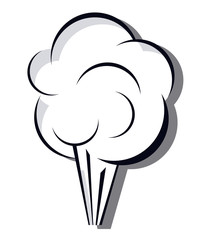 bubble black and white icon. Communication and message theme. Isolated design. Vector illustration