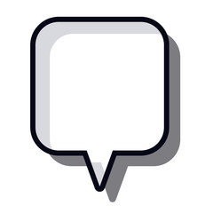 bubble black and white icon. Communication and message theme. Isolated design. Vector illustration