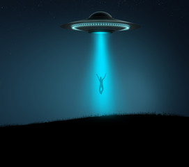 Alien abduction - obrazy, fototapety, plakaty