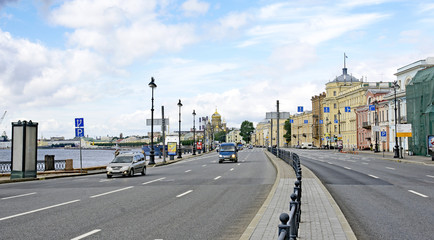 Avenida en San Petersburgo, Rusia