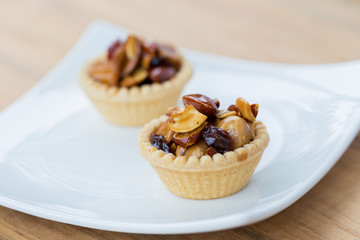 homemade almond tart